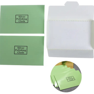 Ékszertisztító kendő - Közepes méretű (zöld színű csomagolásban)